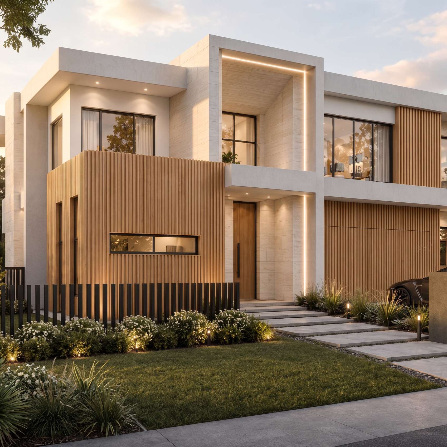 Knockdown Rebuild. Luxury modern double storey home.