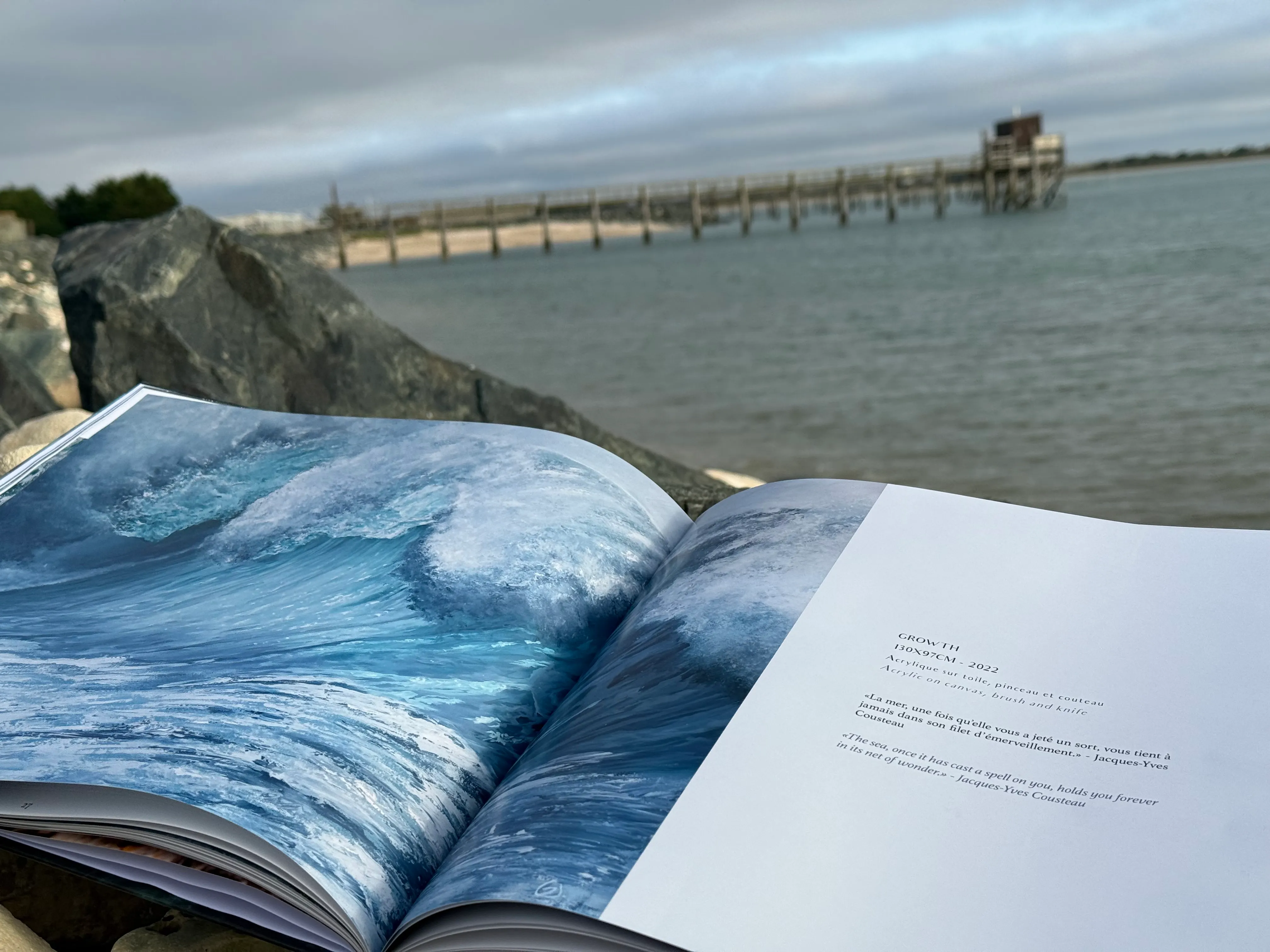Double page du livre de Julie Gazounaud