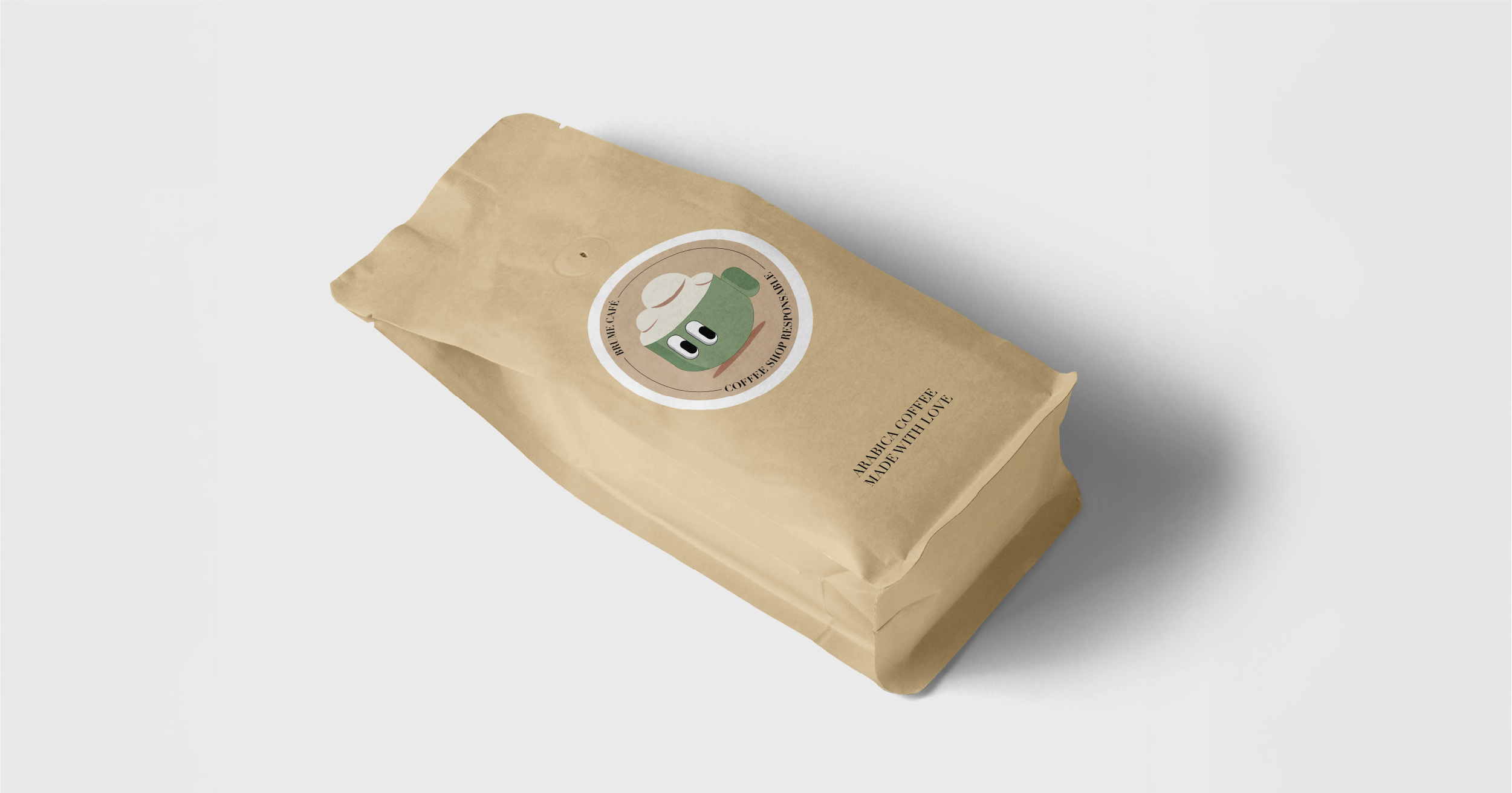 Mockup packaging Brume café