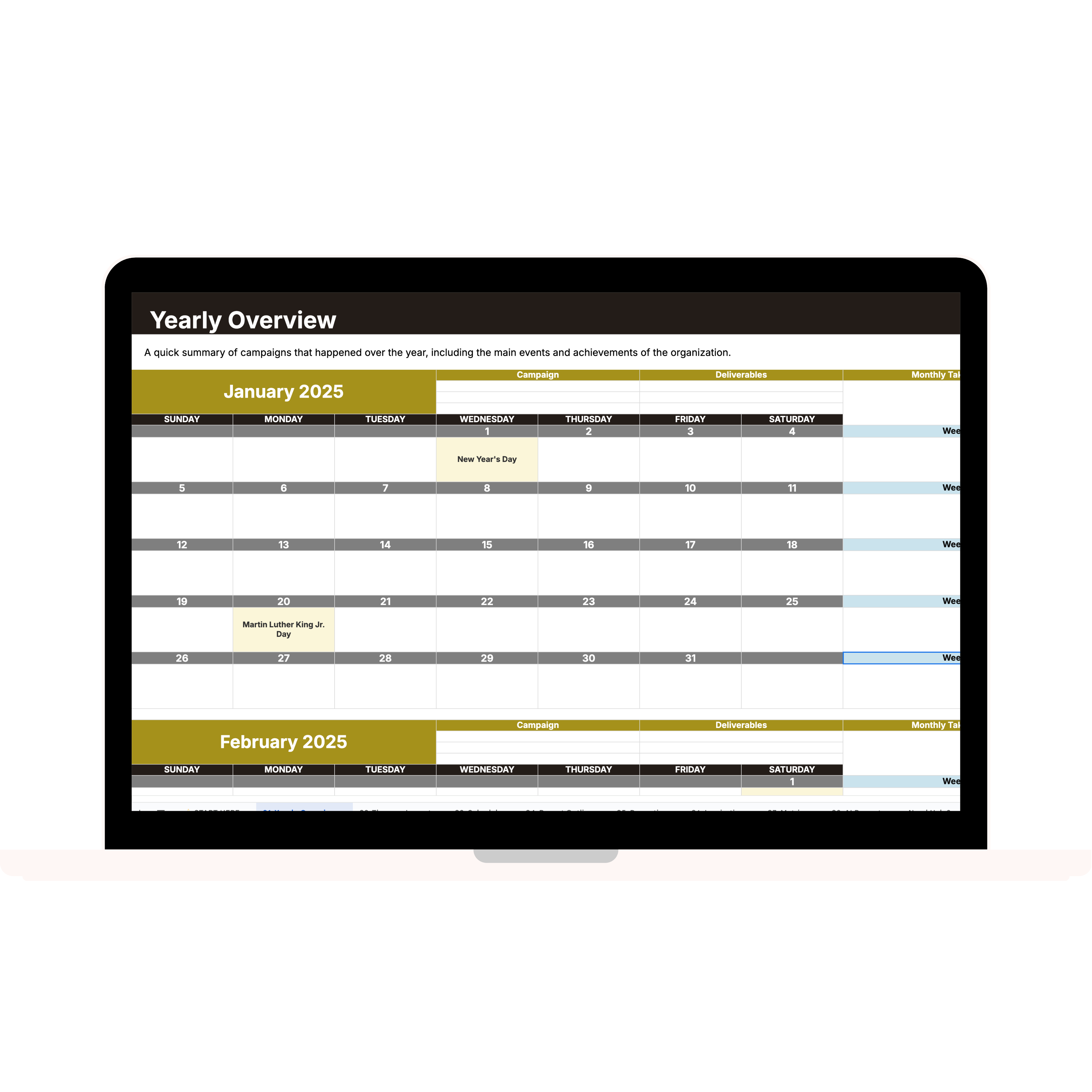 Annual Report Planner