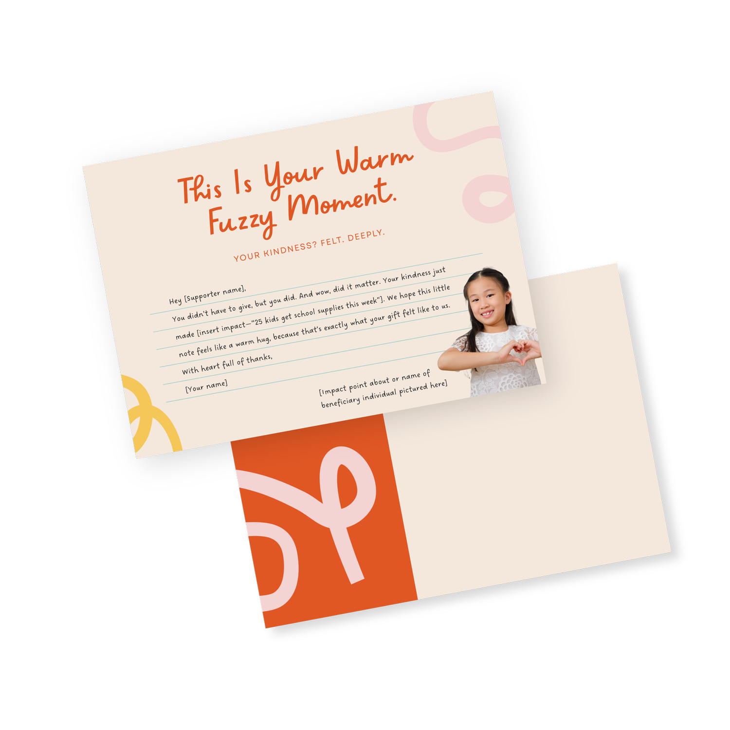 Donor Thank You Postcards Templates