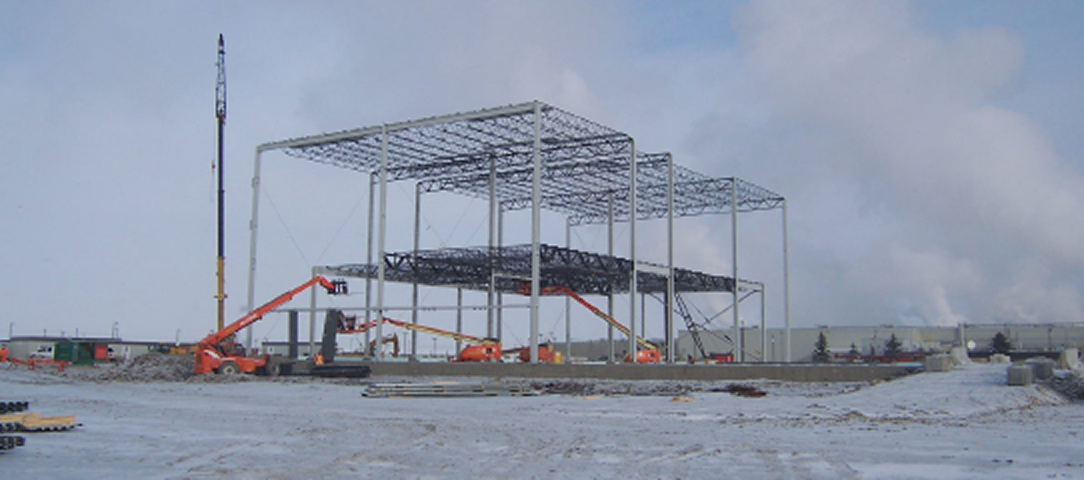 Automated Cold Storage Facility - FWS Group food processing construction in High River Alberta