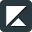 A triangle with a diagonal arrow pointing up and right inside.