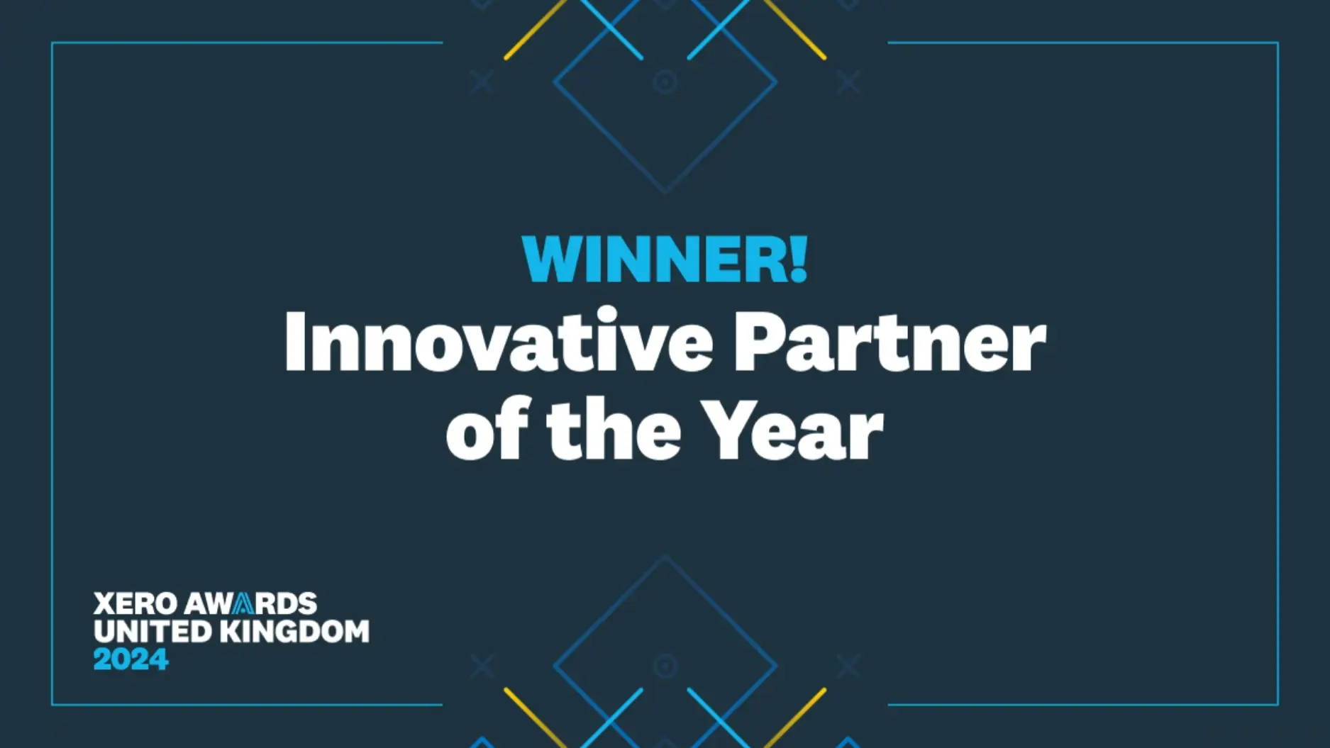 Winner! Innovative Partner of the Year at Xero Awards United Kingdom 2024.
