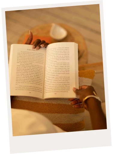 An open Bible in warm afternoon light