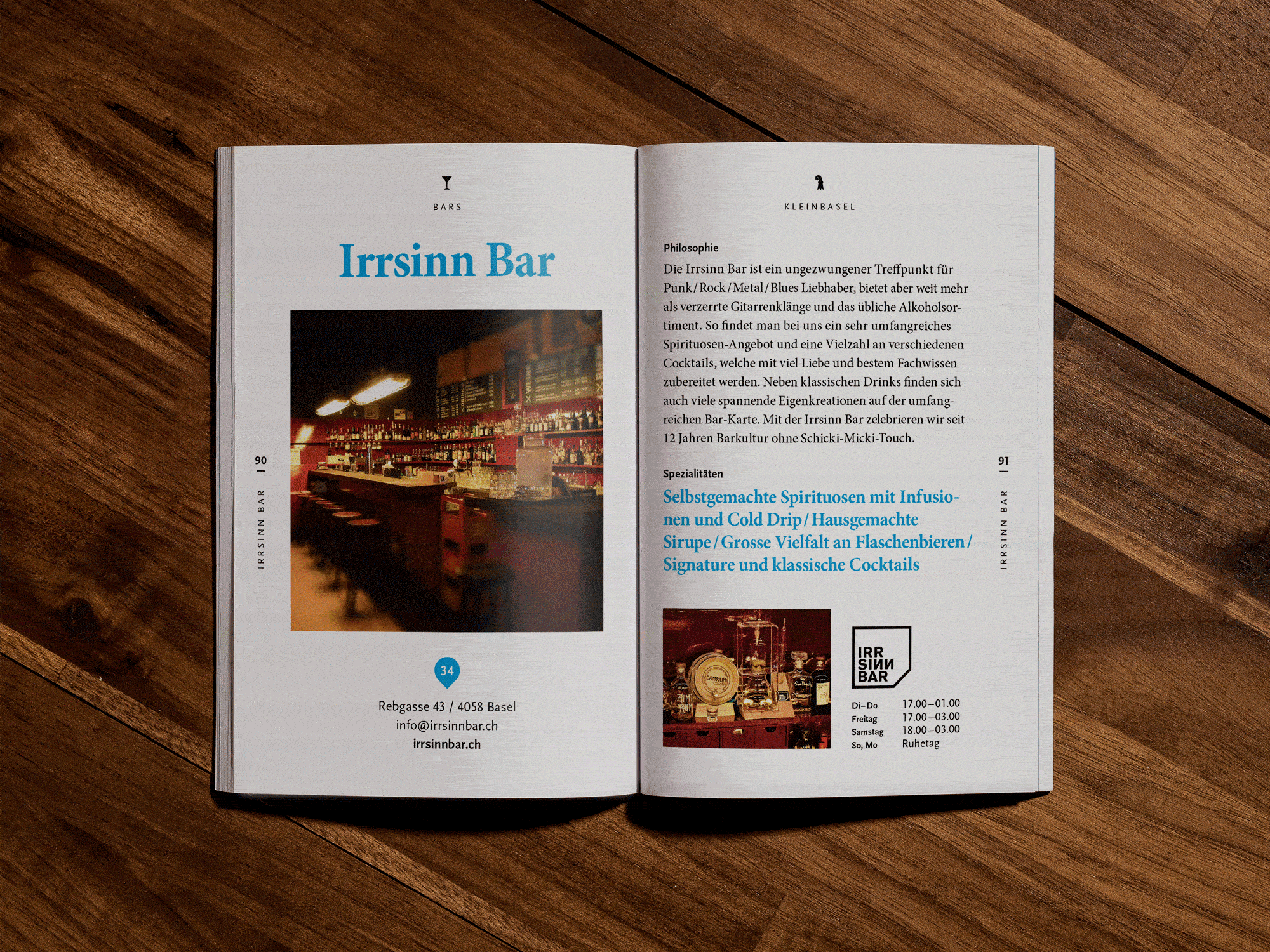 Basel Bar Guide Doopelseiten