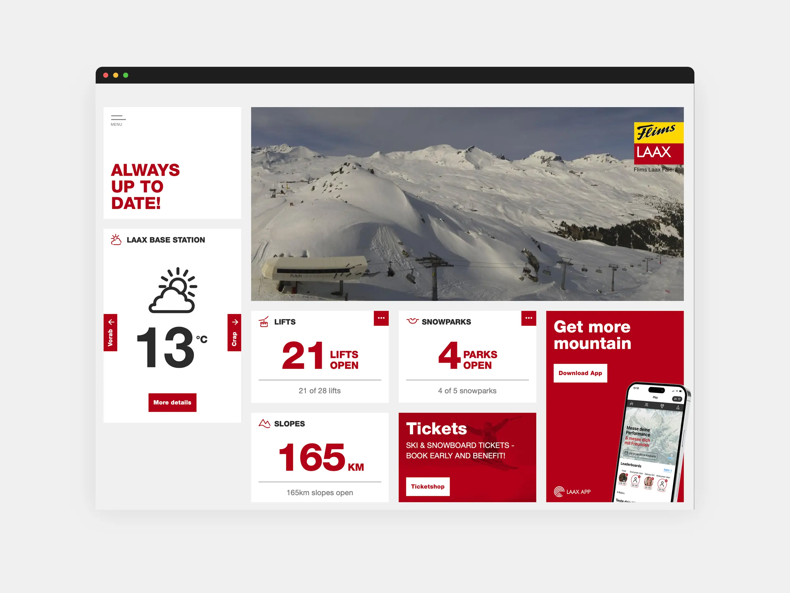 LAAX Live Laptop Website