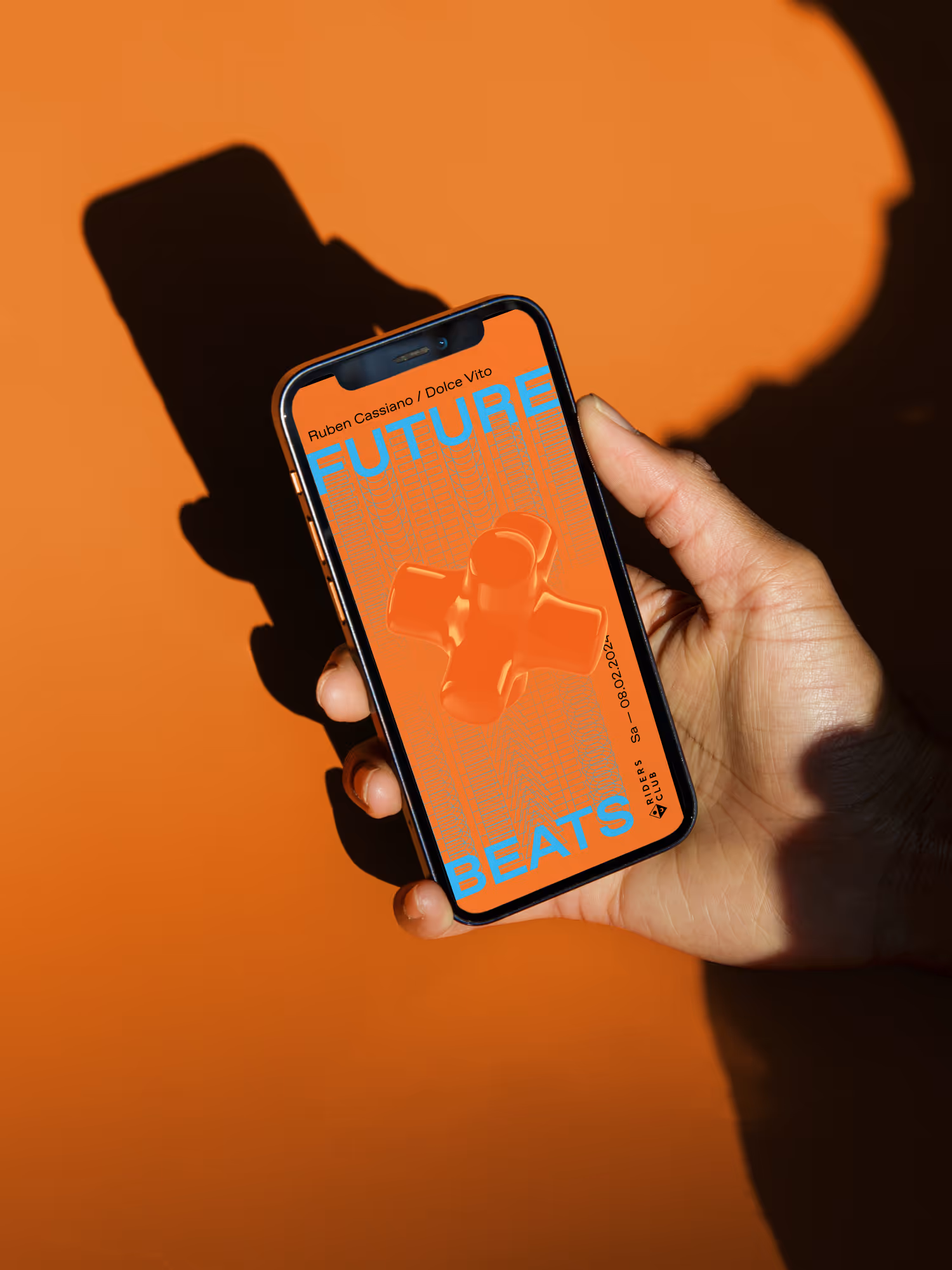 Natel Screen mit dem animierten Poster für den Future Beats Event