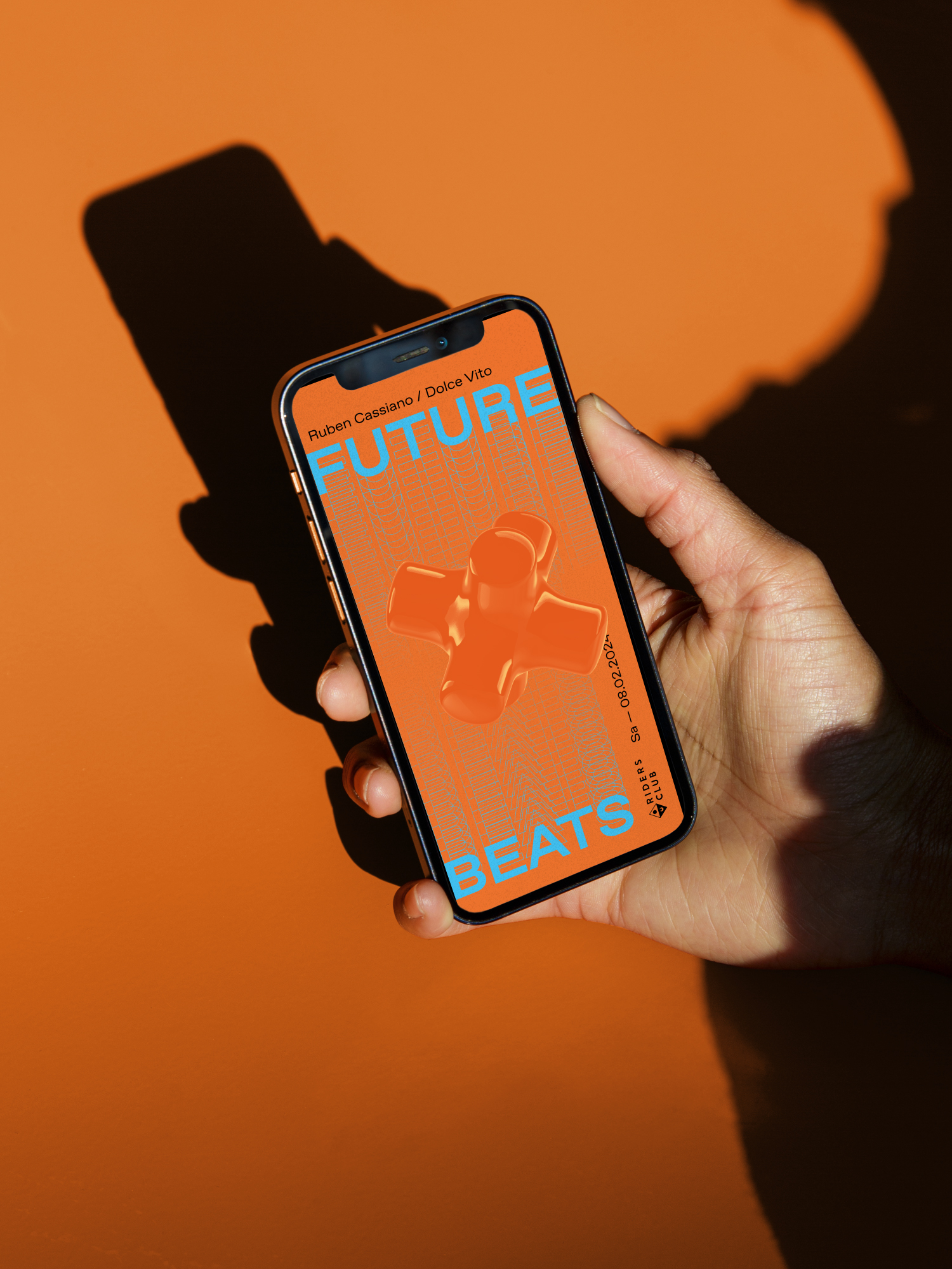 Natel Screen mit dem animierten Poster für den Future Beats Event