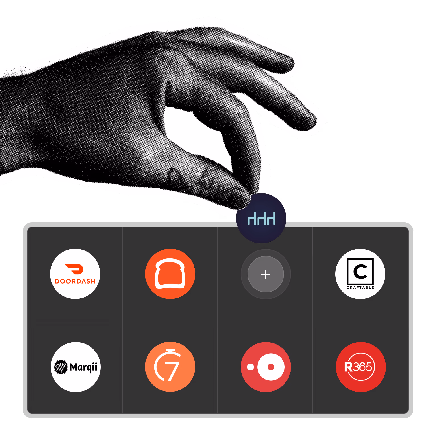 Image representing Ingest's vast library of integrations. 