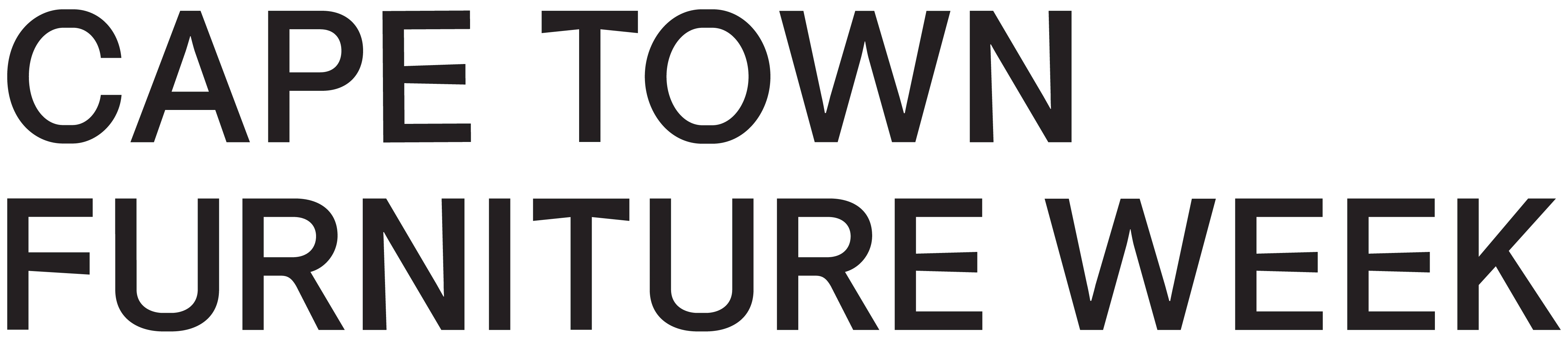 Text reading 'CAPE TOWN FURNITURE WEEK' in bold black uppercase letters on a white background.