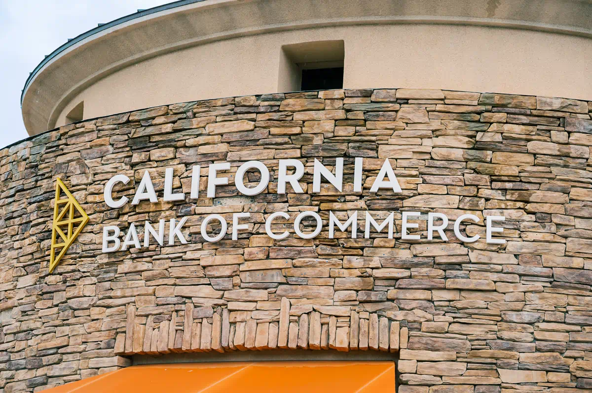 California Bank of Commerce Building Signage Rancho Mirage
