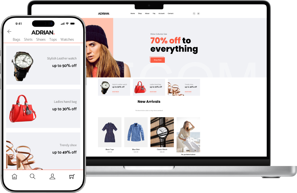 With starti.app you get 2 platforms for only 1 effort.