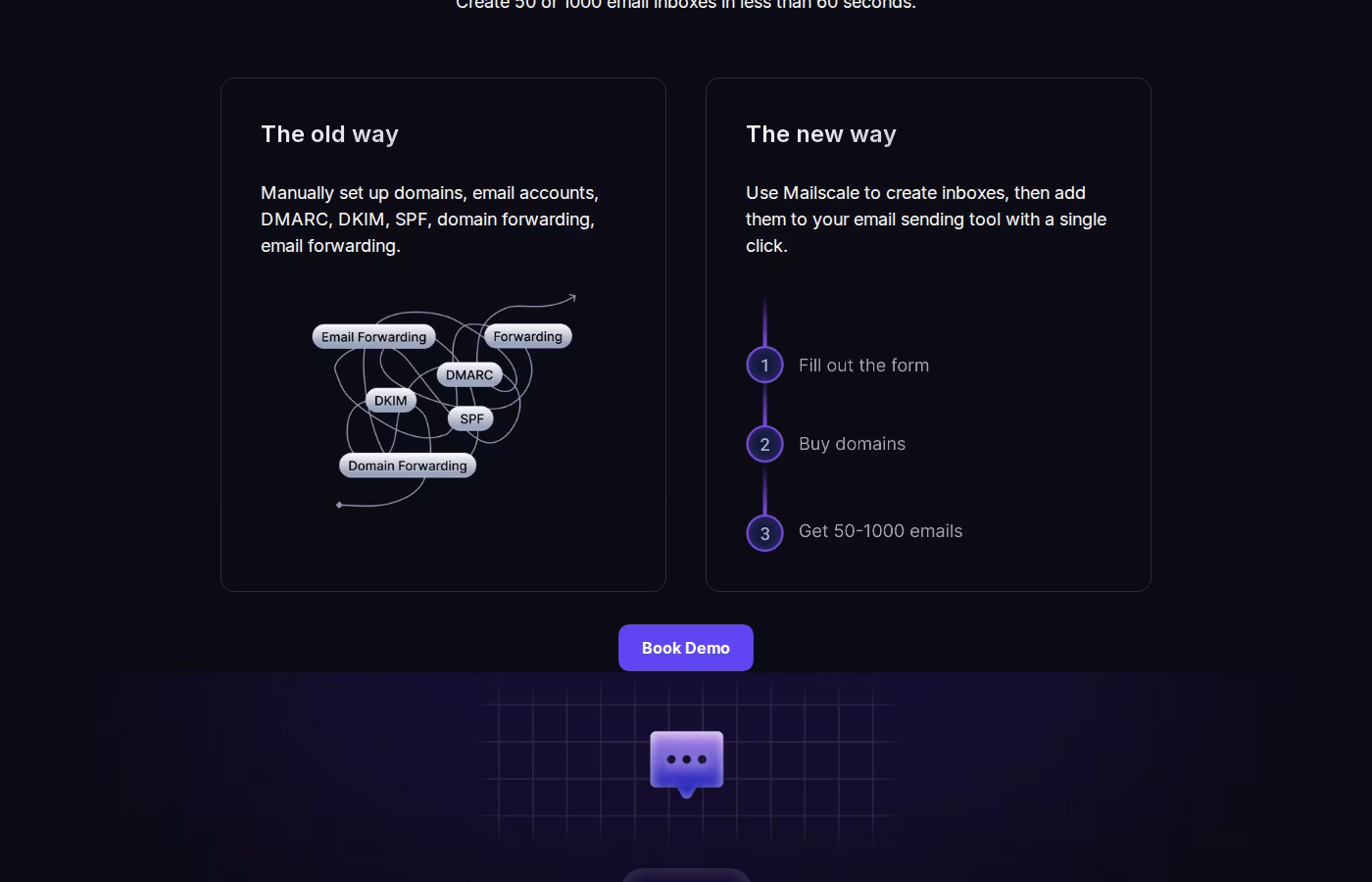 Mailscale - The old way vs the new way - automated mailbox creation workflow