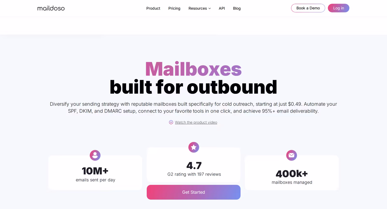 Hypertide homepage showing automated cold email infrastructure across Google, Microsoft and Entra