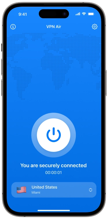 VPN Air App Screenshot
