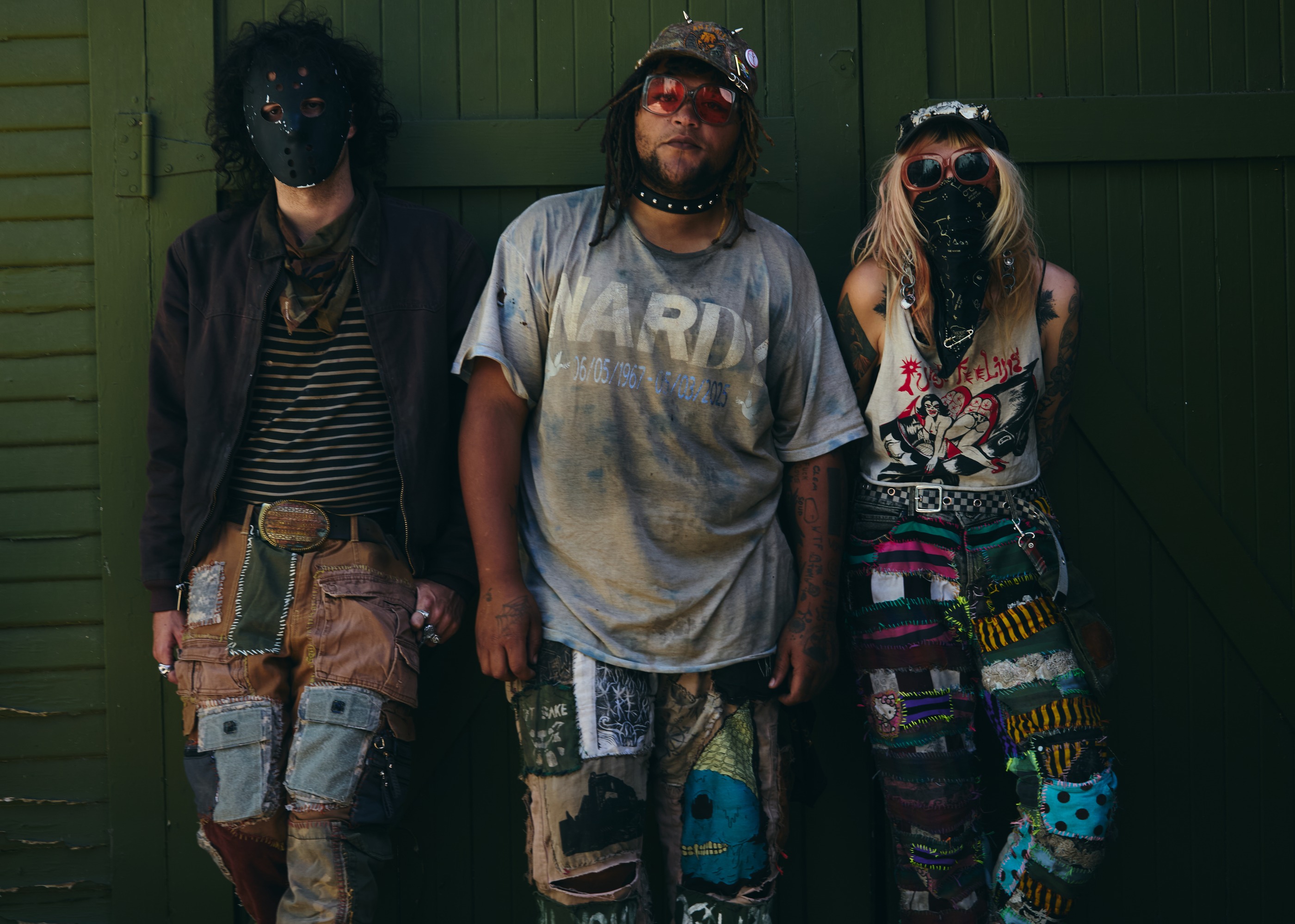 Crisis Crew x Medicine Box at Medium Sized Backyard — behind the scenes interview session, blue gaze band Los Angeles