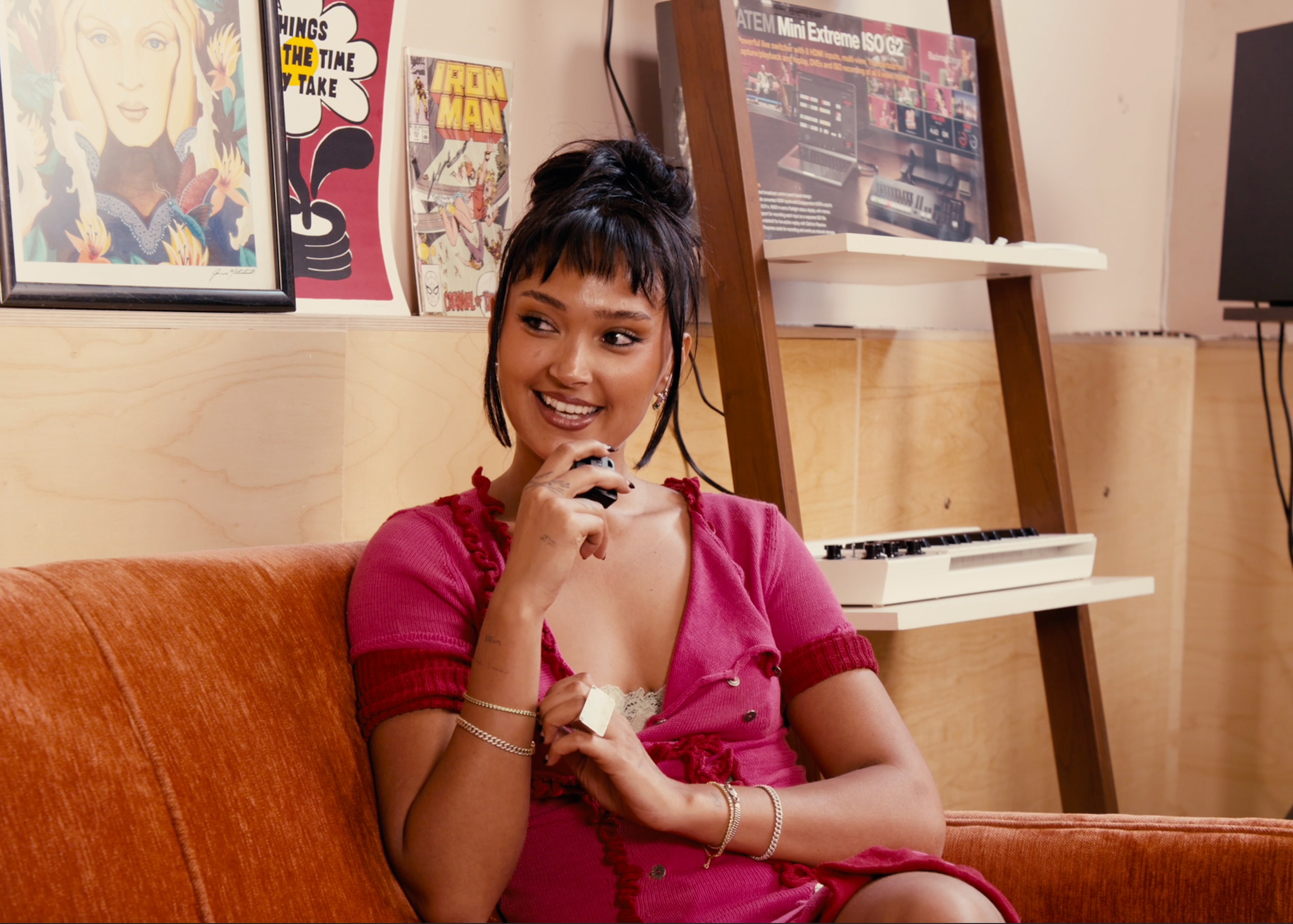 Joy Crookes interview at Medium Sized Backyard - portrait of the London singer-songwriter