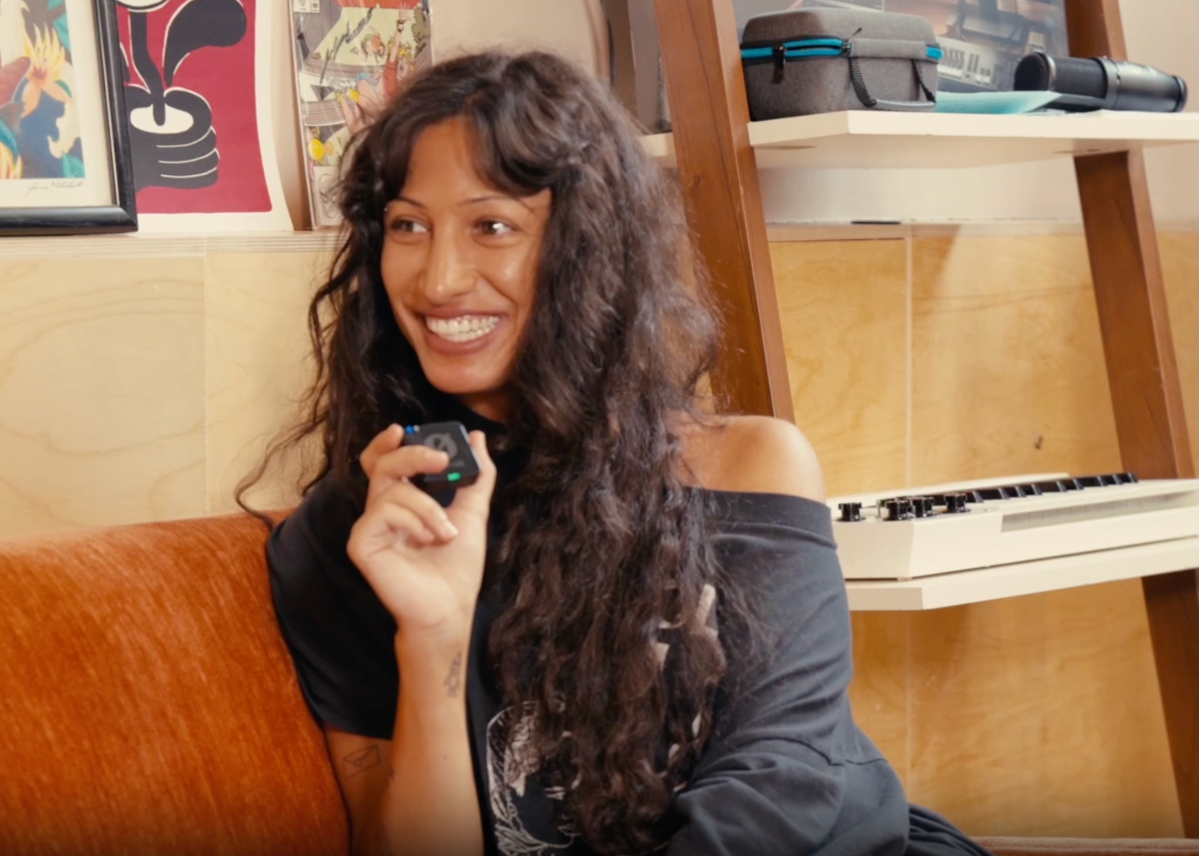 Leyla Ebrahimi interview at Medium Sized Backyard - artist portrait during sit-down conversation