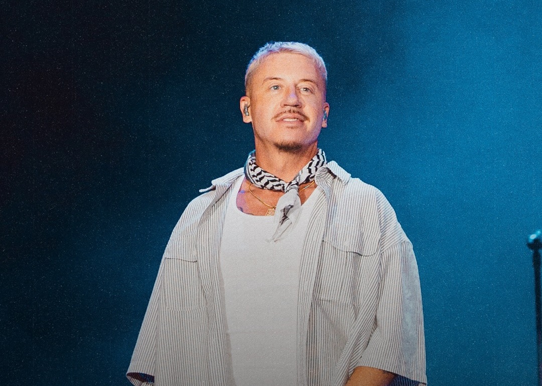 Macklemore onstage, from the Medicine Box feature
