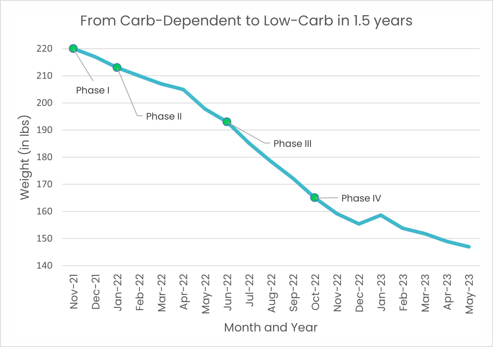 My LCHF Journey Graph