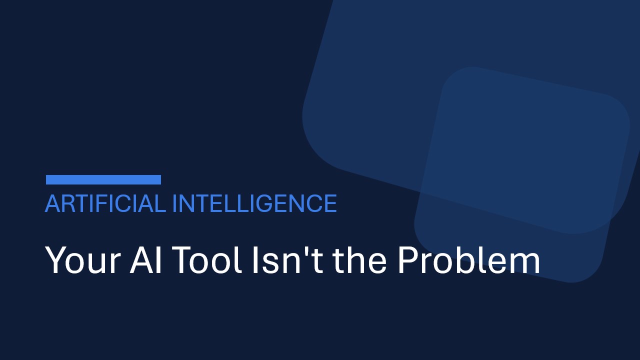 The AI Tool Is Not Underperforming. The Data Feeding It Is.