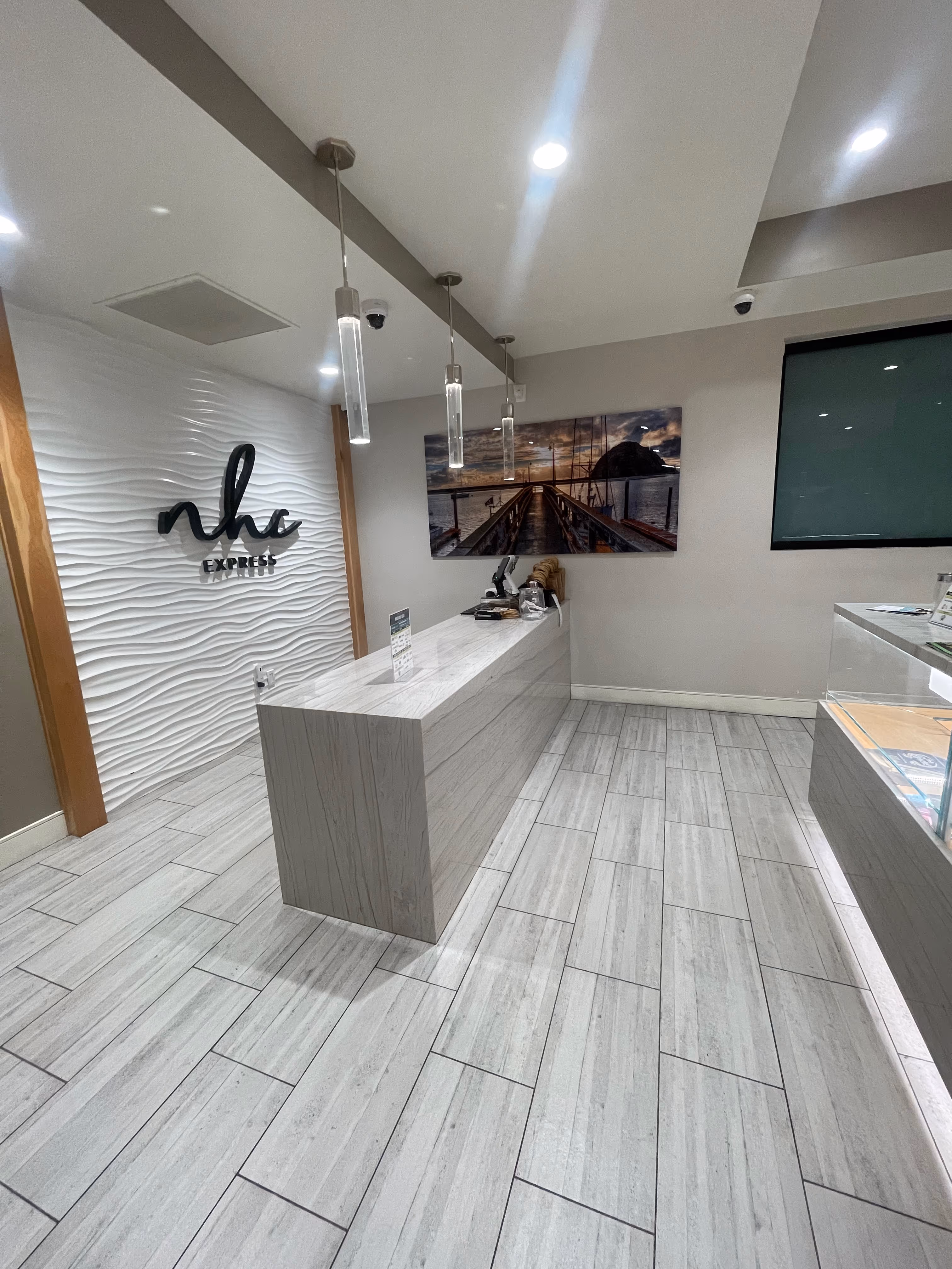Clean, welcoming dispensary retail floor — Taylor Sweeps Central Coast CA