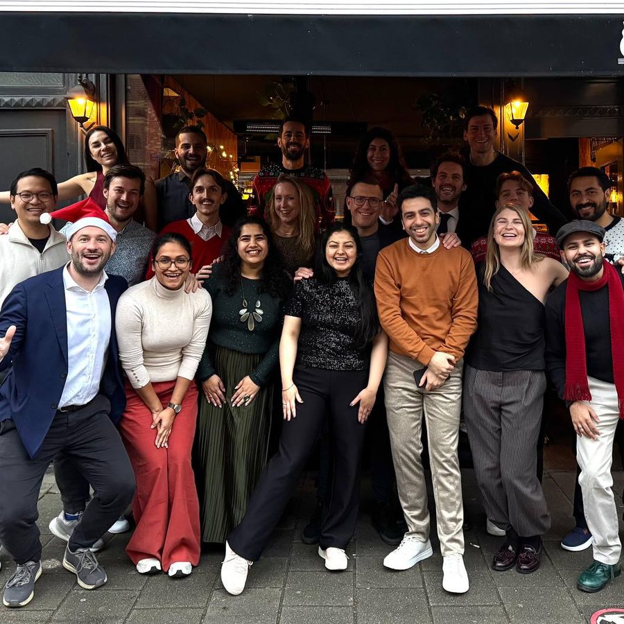 Next Sense team at the holiday dinner