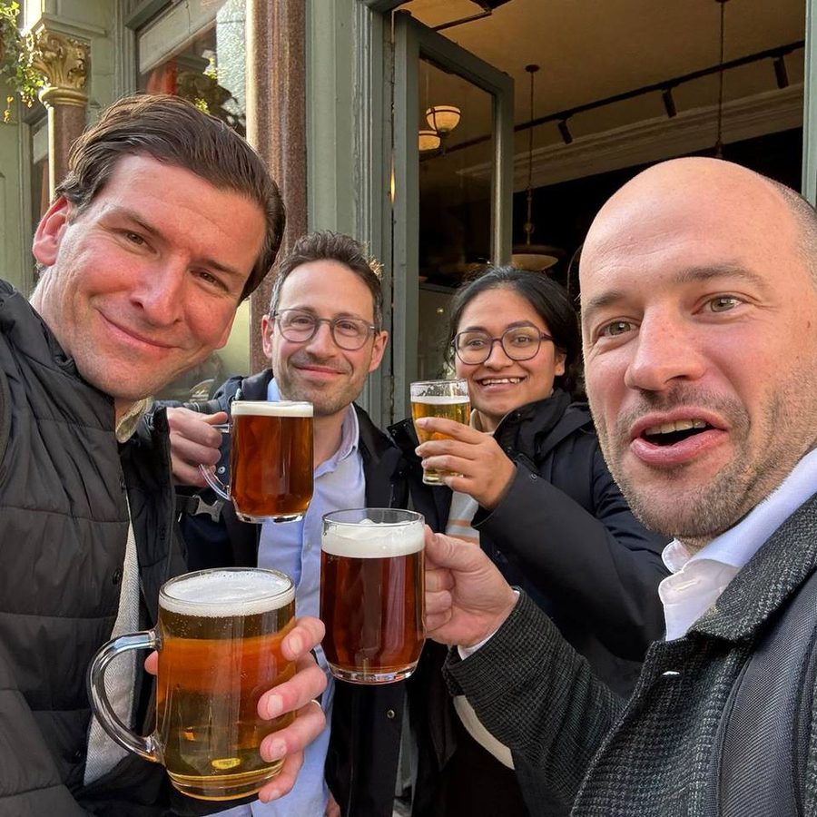 Next Sense colleagues at a pub