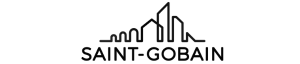 Saint-Gobain company logo featuring stylized buildings above the text.