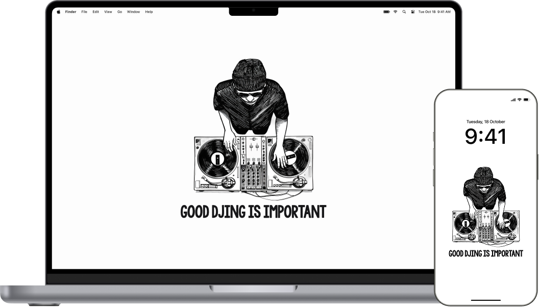 Illustration inspired by the philosophy behind real DJing.