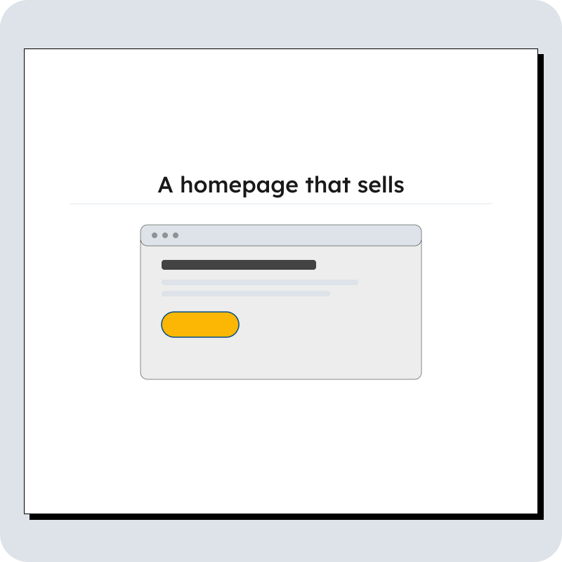 Homepage copywriting services