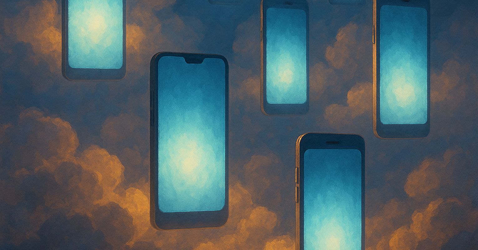 Cuando la infancia se topa con el brillo de un teléfono