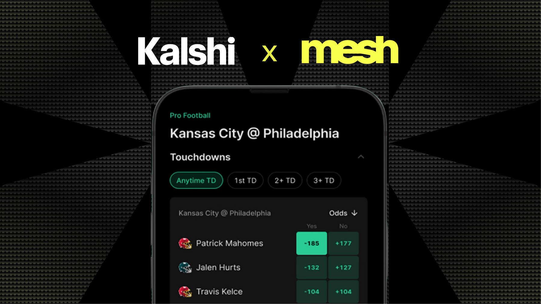 Kalshi and Mesh — crypto deposits for the CFTC-regulated event-contracts exchange