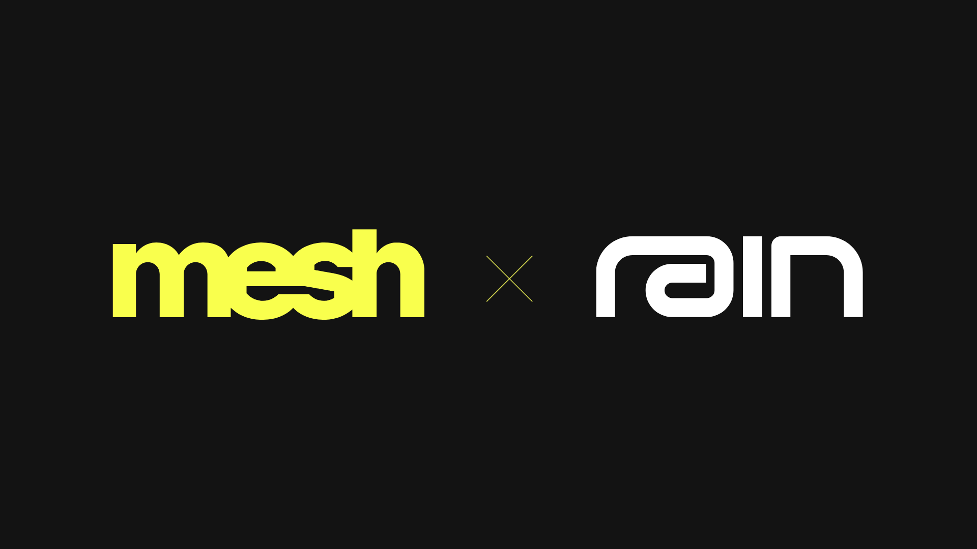 Mesh x Rain logos