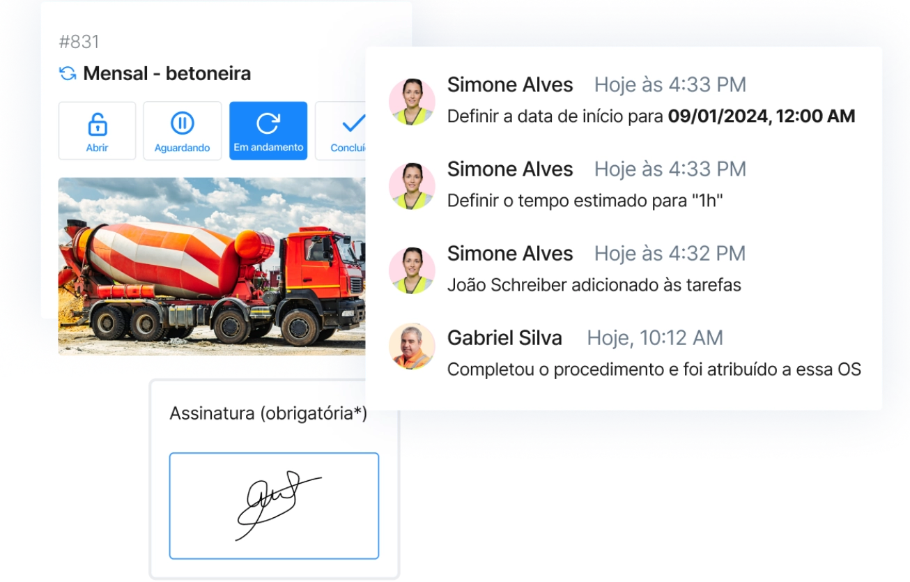 Com o MaintainX, suas equipes podem aplicar procedimentos padronizados para ordens de serviço e criar uma trilha de auditoria das mudanças na ordem de serviço.