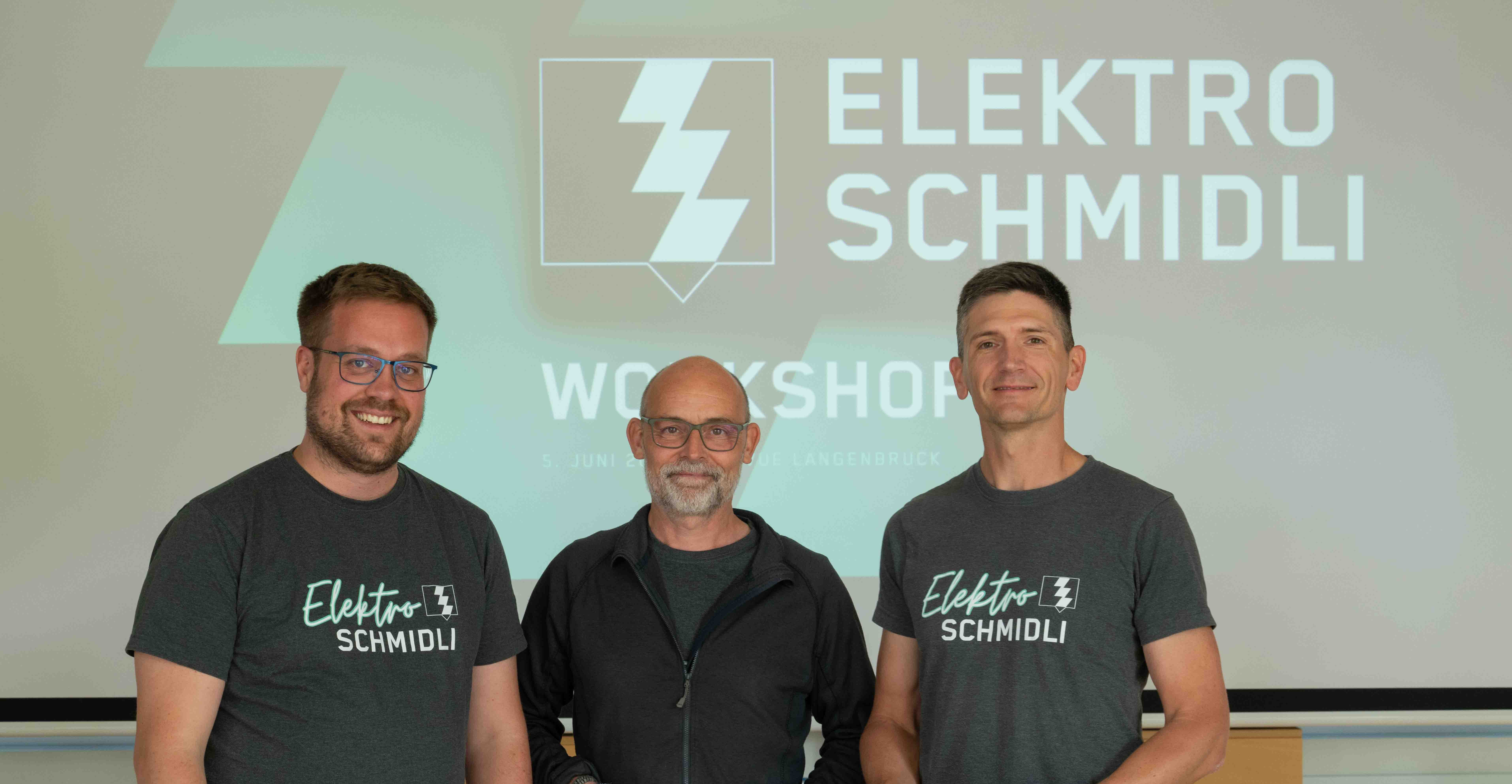 Aljoscha Knieper, Gérard Schmidli und Florian Stähelin bei der Bekanntgabe der Unternehmensnachfolge.