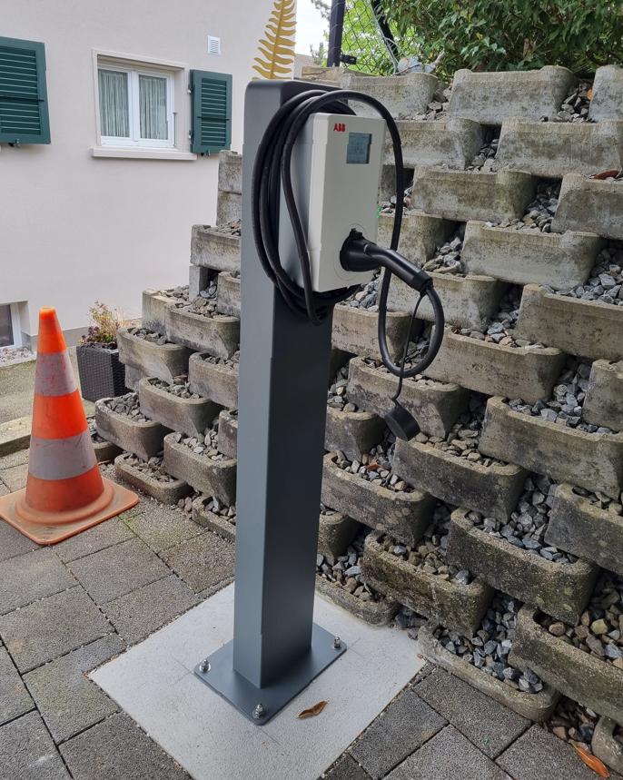 Ladesäule E_Mobility von uns installiert