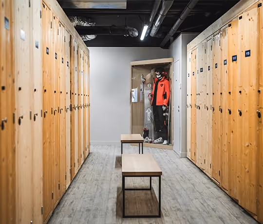 ski room dans l'hôtel marielle