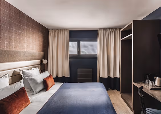 Chambre avec vue non dégagée hôtel marielle val thorens