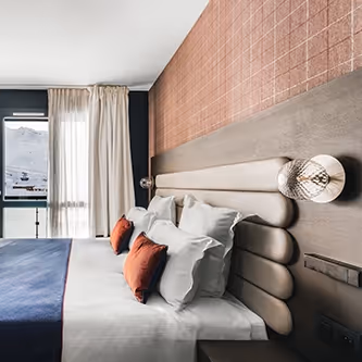 Chambre tête de lit Hôtel Marielle de Val Thorens