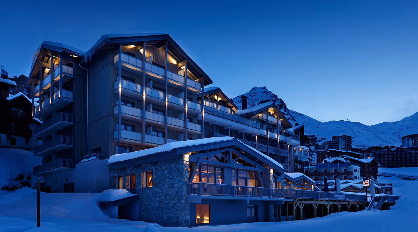 Hôtel Marielle depuis les pistes de Val Thorens