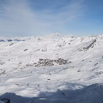 Ski de rando vue Val Thorens