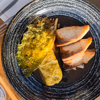 Plat du restaurant le M Hôtel Marielle de Val Thorens