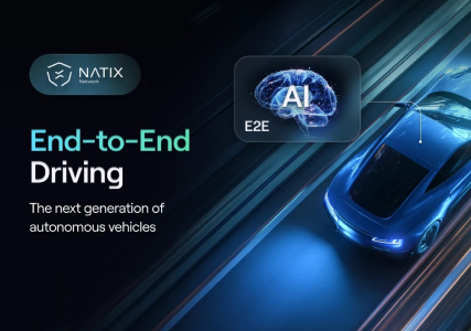 Smartphone displaying the interface of the Drive& app that allows you to earn Web3 crypto tokens