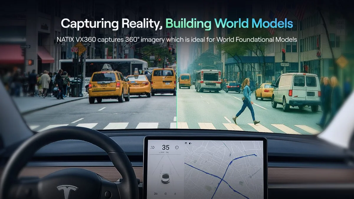 NATIX VX360 capturing reality and building world models