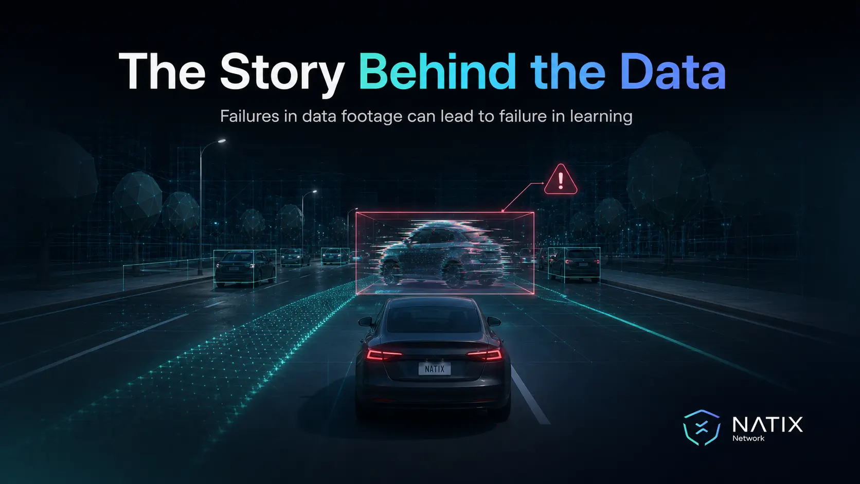A vehicle hallucinating on the road shows a faulty car with a hazard icon on top of it