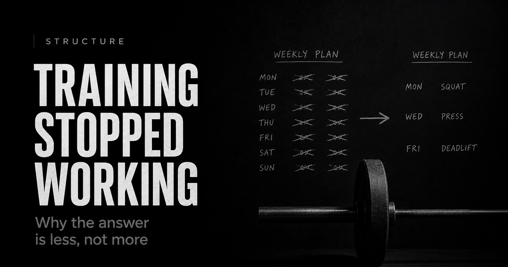 Why your training stopped working, and why the answer is less, not more