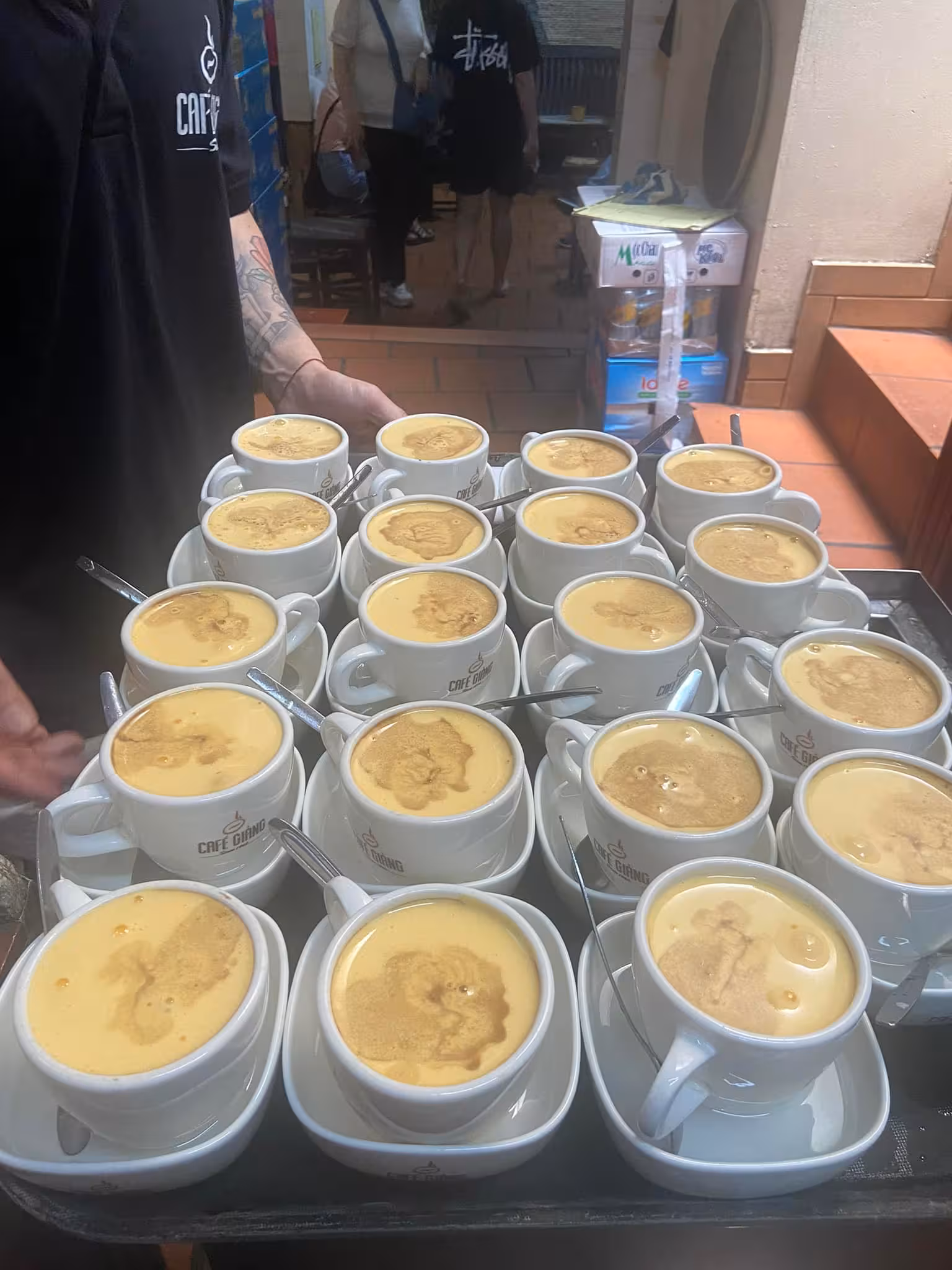 Egg coffee