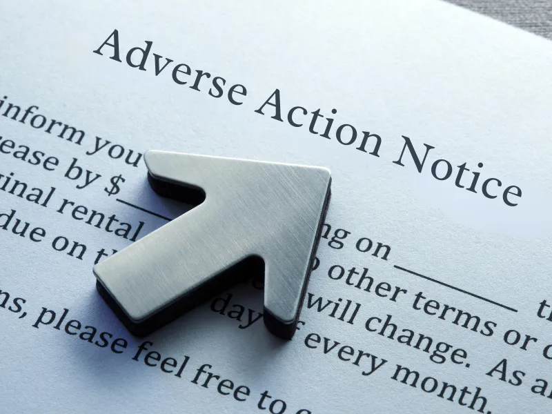adverse action notice